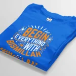 begin everything with bismillah royal blue t-shirt bangladesh