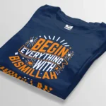 begin everything with bismillah navy blue t-shirt bangladesh