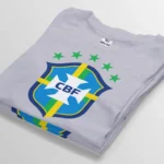 cbf brazil football gray t-shirt bangladesh tee world