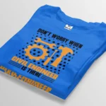 don't worry when civil engineer is there royal blue t-shirt bangladesh tee world