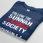follow the sunnah not the socity navy blue t-shirt bangladesh tee world