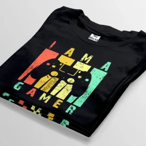 i am a gamer black t-shirt bangladesh tee world