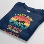 i need some beach therapy navy blue t-shirt bangladesh tee world