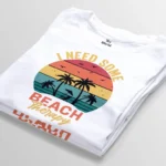 i need some beach therapy white t-shirt bangladesh tee world