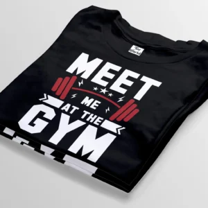 meet me at the gym black t-shirt bangladesh tee world