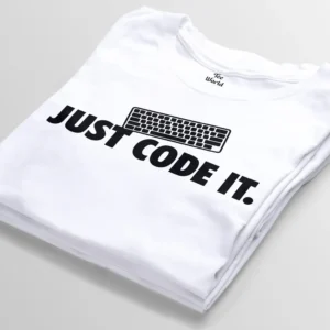 just code it white t-shirt bangladesh tee world