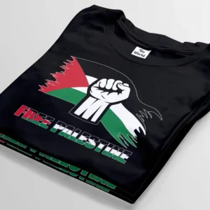 free palestine black t-shirt bangladesh tee world