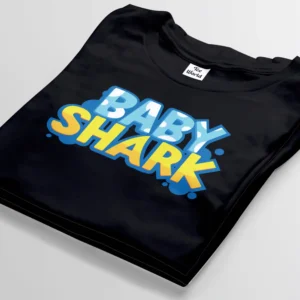 baby shark black t-shirt bangladesh tee world