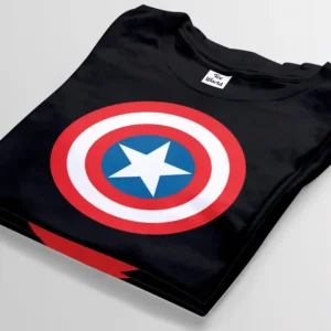 captain america black t-shirt bangladesh tee world