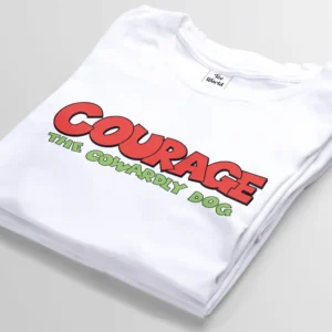 courage the cowardly dog white t-shirt bangladesh tee world