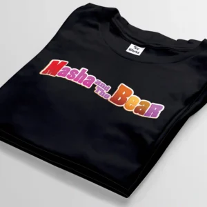 masha and the bear black t-shirt bangladesh tee world