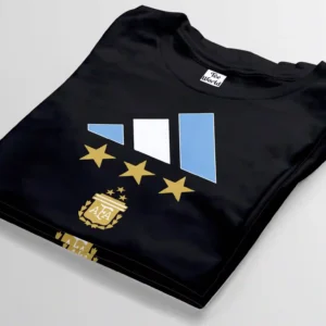 argentina 3 star black t-shirt bangladesh tee world