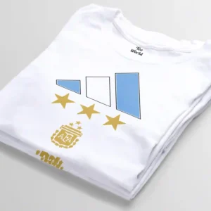 argentina 3 star white t-shirt bangladesh tee world