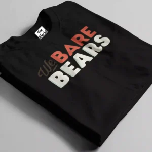 we bare bears black t-shirt bangladesh tee world