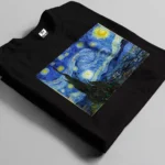 van gogh starry night black t-shirt bangladesh tee world
