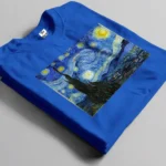 van gogh starry night royal blue t-shirt bangladesh tee world