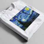 van gogh starry night white t-shirt bangladesh tee world