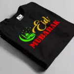 eid mubarak black t-shirt bangladesh tee world