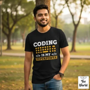 Home 216 Coding Is My Superpower T-Shirt Bangladesh