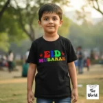 Amazing Eid Mubarak Colorful Design T-Shirt Bangladesh (100% Premium) 1 eid mubarak colorful t shirt bangladesh